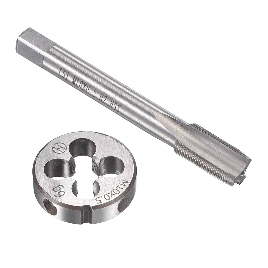 Amazon.com: uxcell M10 x 0.5mm Metric Tap and Die Set